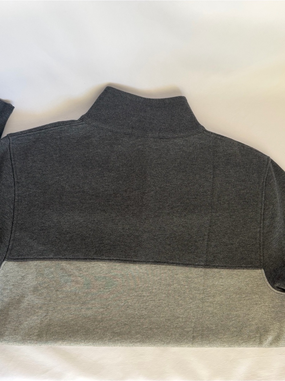 Tasc Men’s Two-Tone Gray Quarter Zip Pullover - Picture 3 of 7